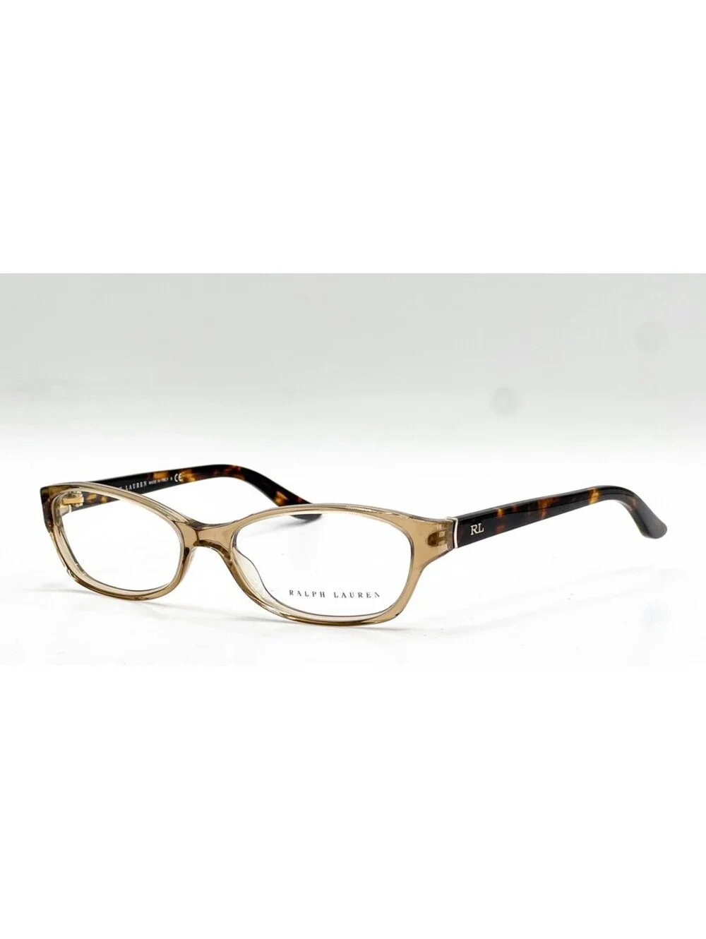 Ralph Lauren RL 6068 5217 Beige Transparent Havana Cat Eyeglass Frames 53-15-130
